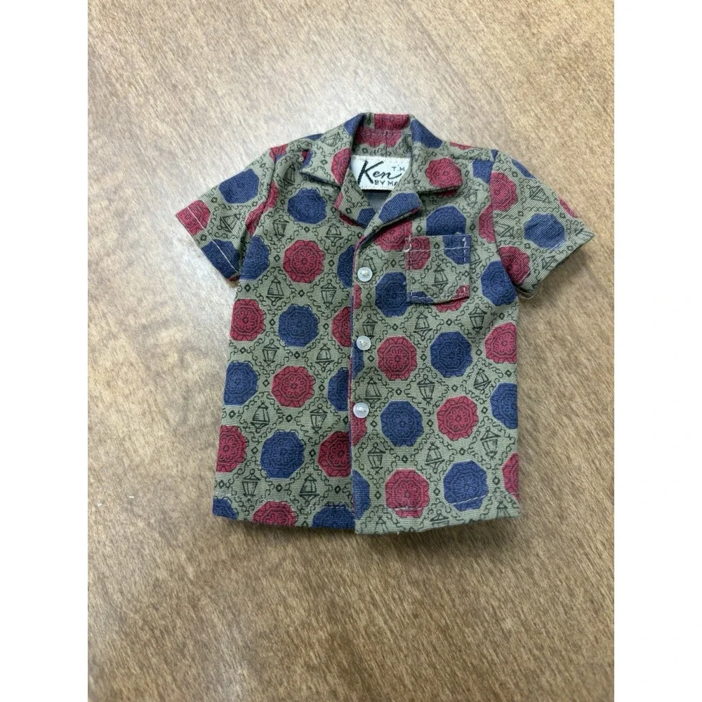 Vintage Ken doll 1961 Short Sleeve #783 Cotton Shirt